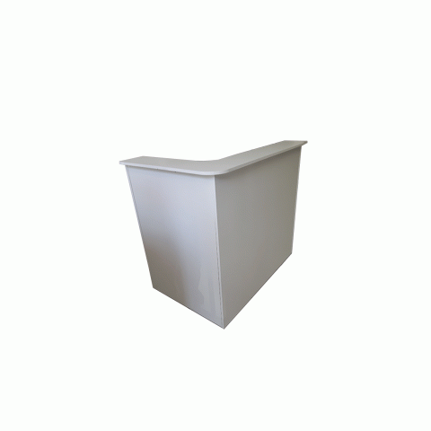 Balcão caixa L branco